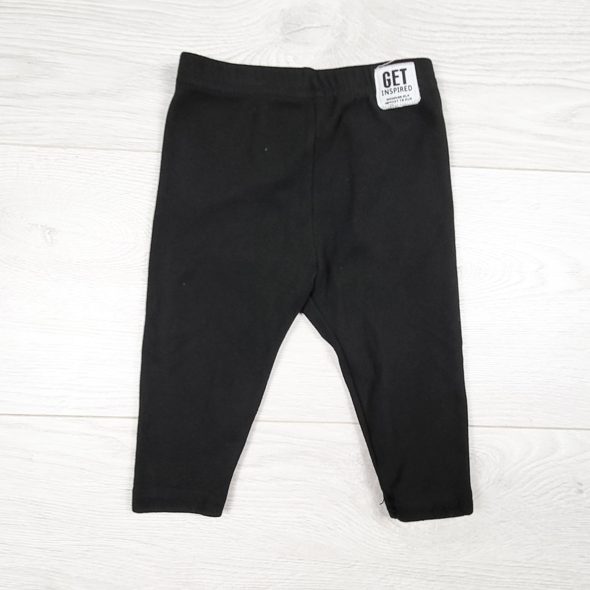 Cozy Cub black leggings. Size 3-6 months