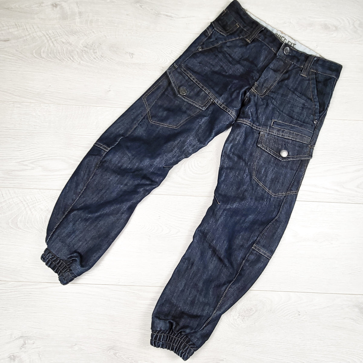 Denim Co. cuffed denim joggers. Size 7/8