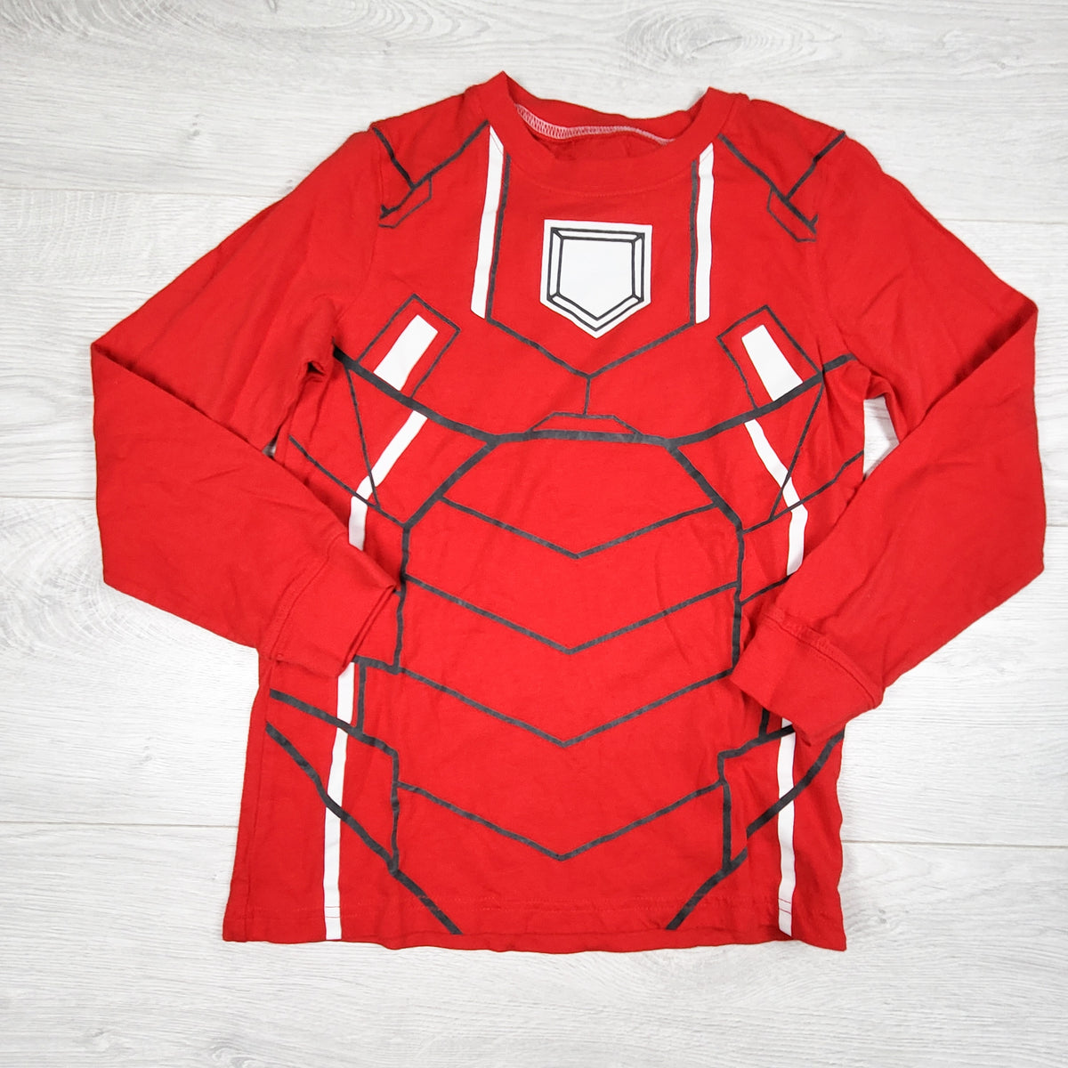 Carters red super hero shirt. Size 8