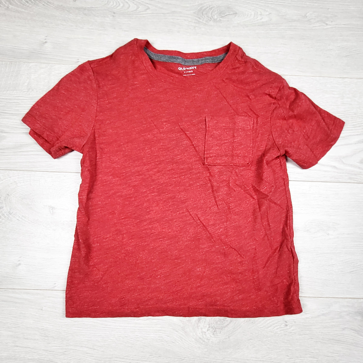 Old Navy heathered red t-shirt. Size 6/7