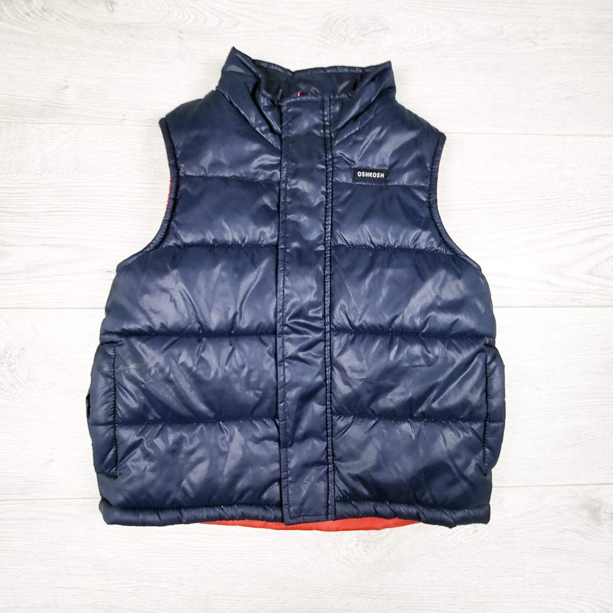 Oshkosh navy water resistant puffer vest. Size 4T