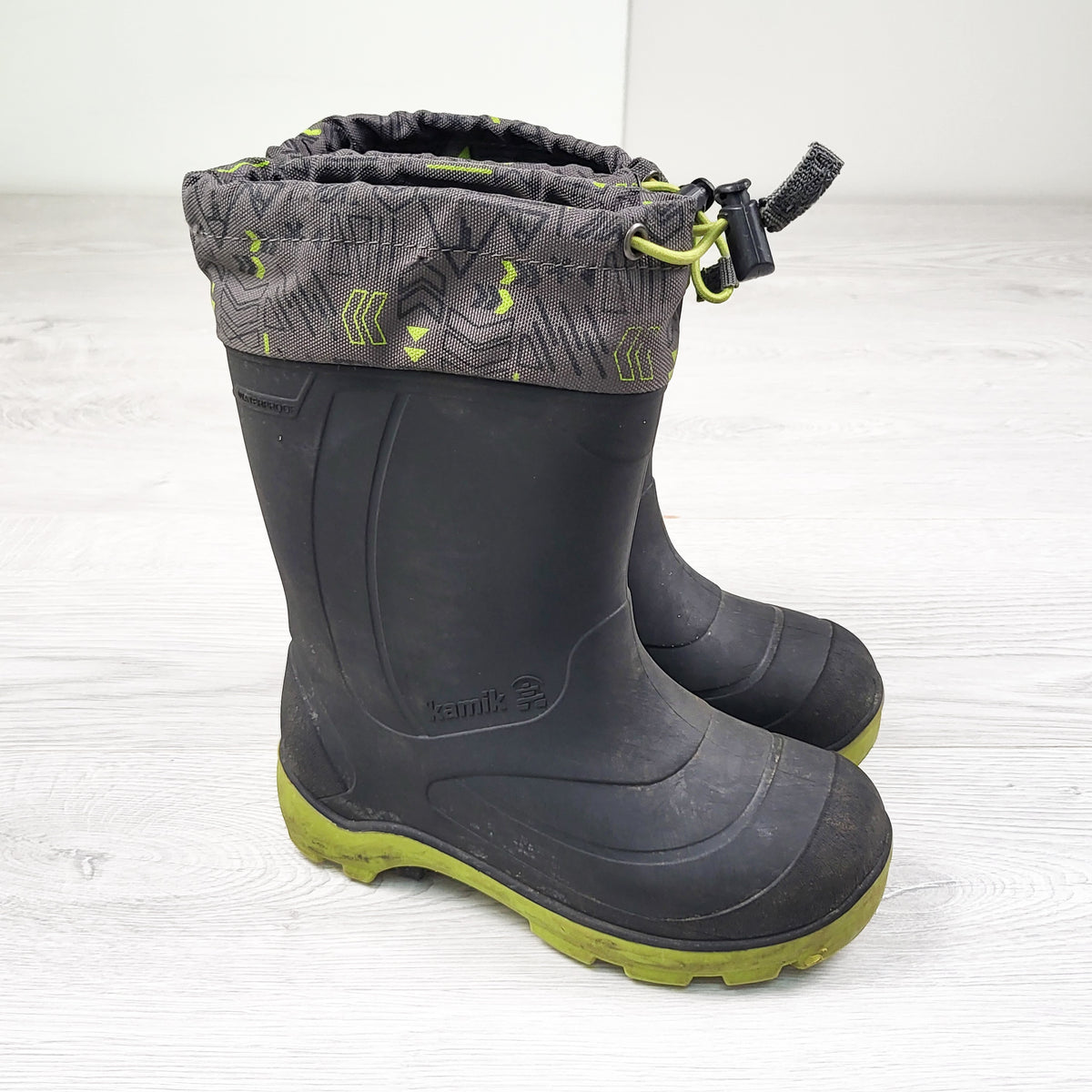Kamik Grey Snobuster Waterproof Winter Boots. Size 12