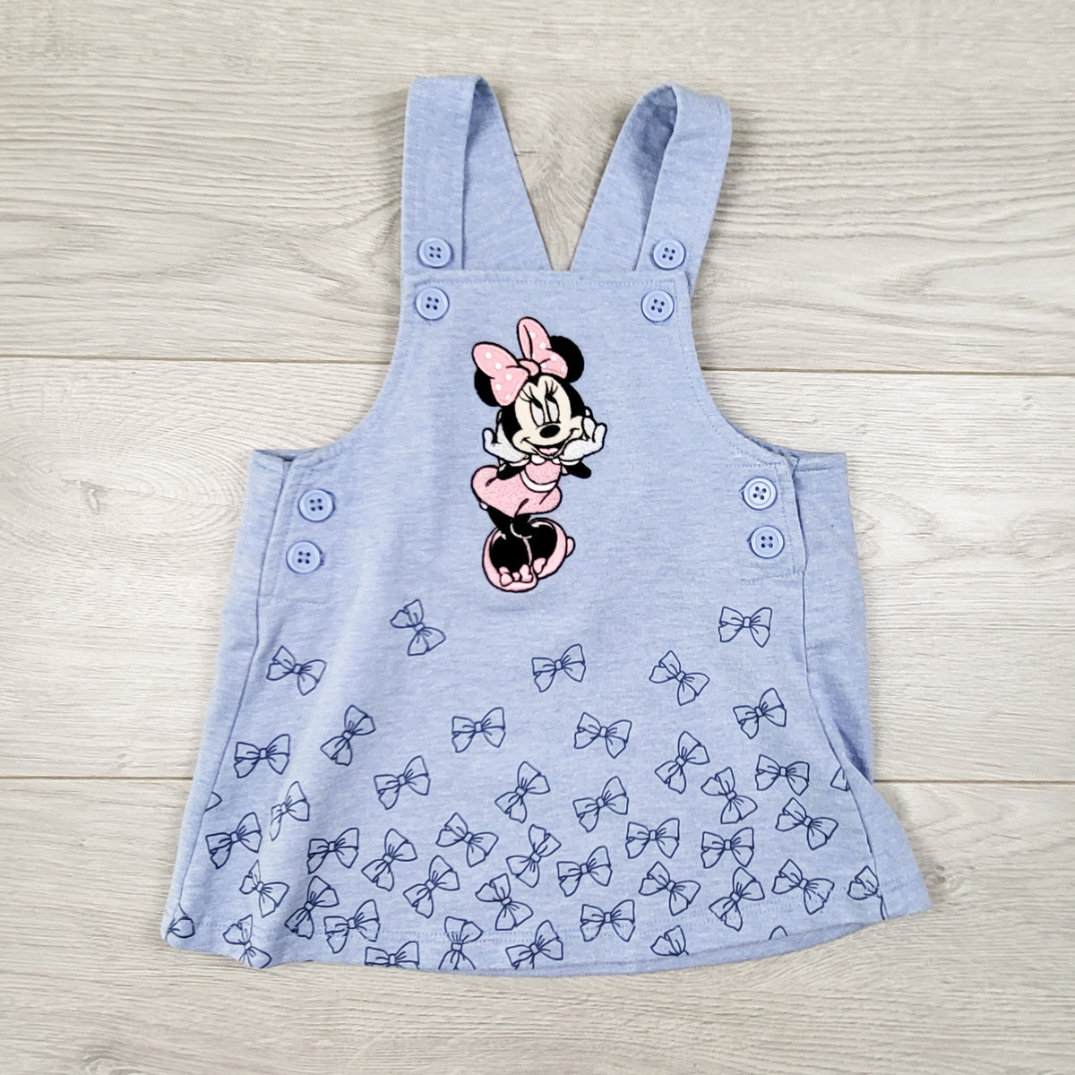 Disney blue cotton Minnie Mouse dress. Size 12 months