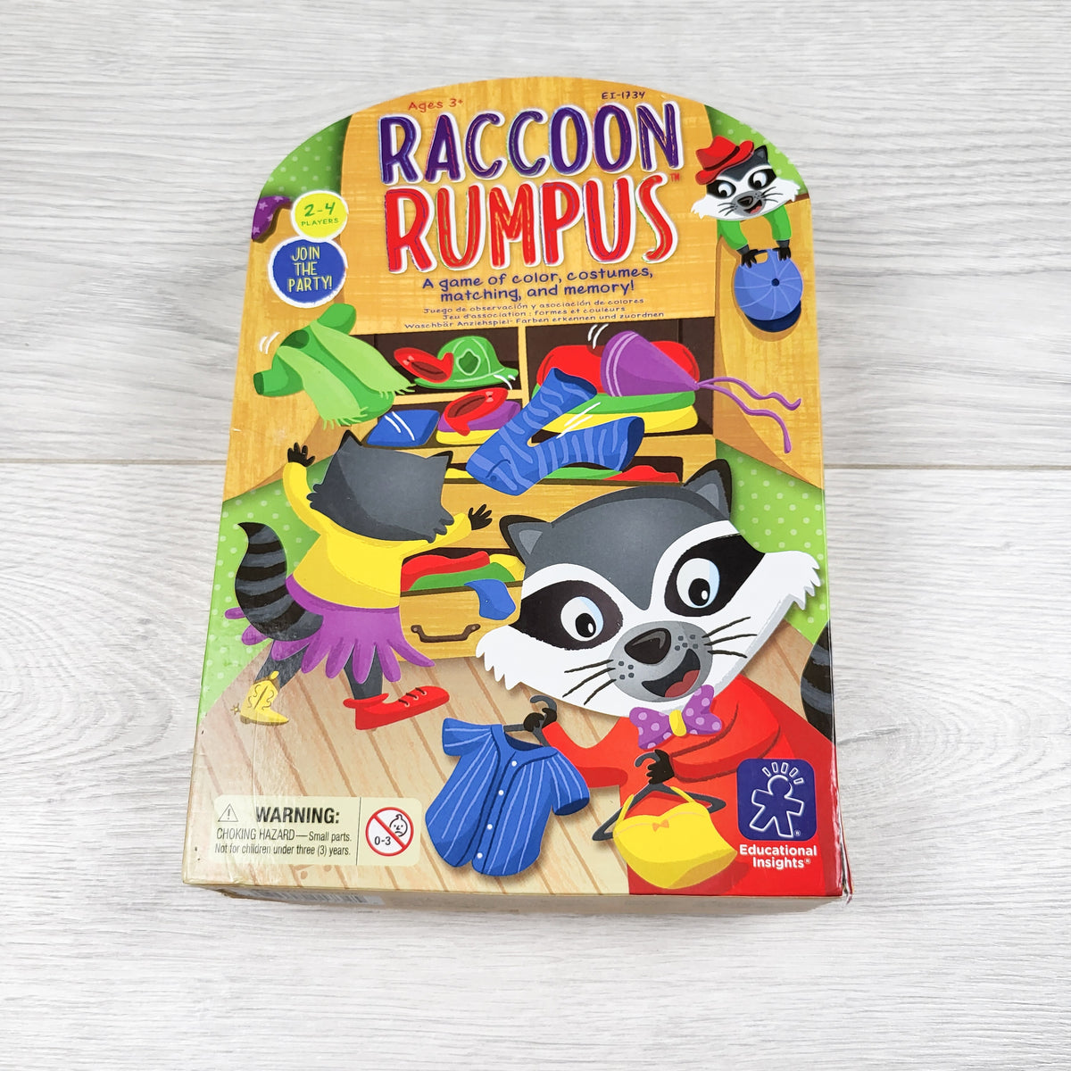 Raccoon Rumpus Matching and Memory game