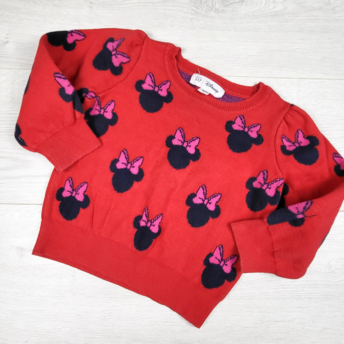Gap x Disney red Minnie Mouse sweater. Size 2T