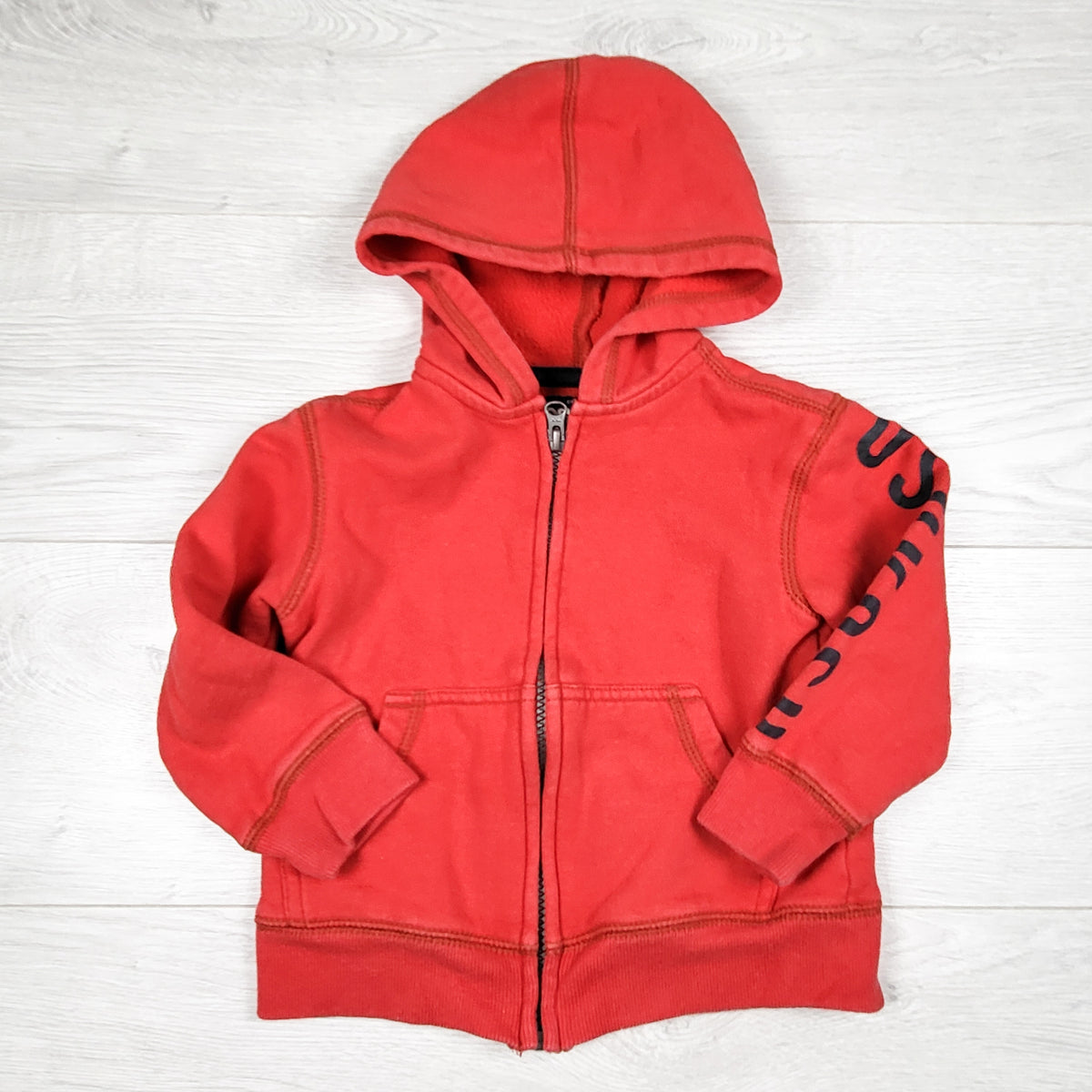 Oshkosh grey zip up hoodie. Size 3T