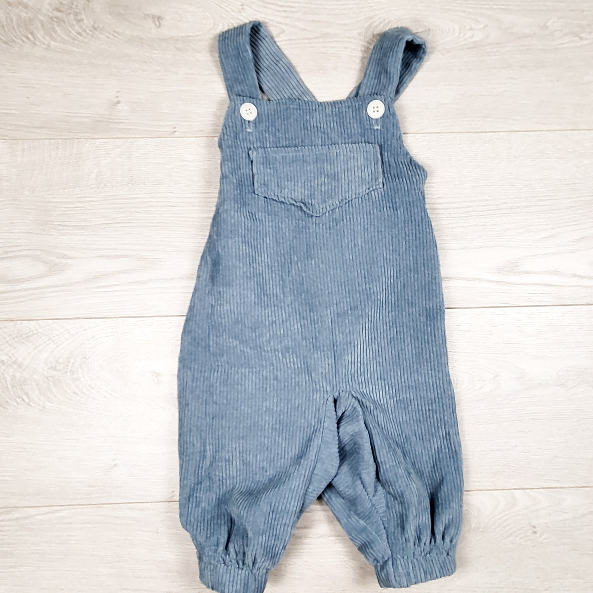 Blue handmade corduroy overalls. Approx 18-24 months
