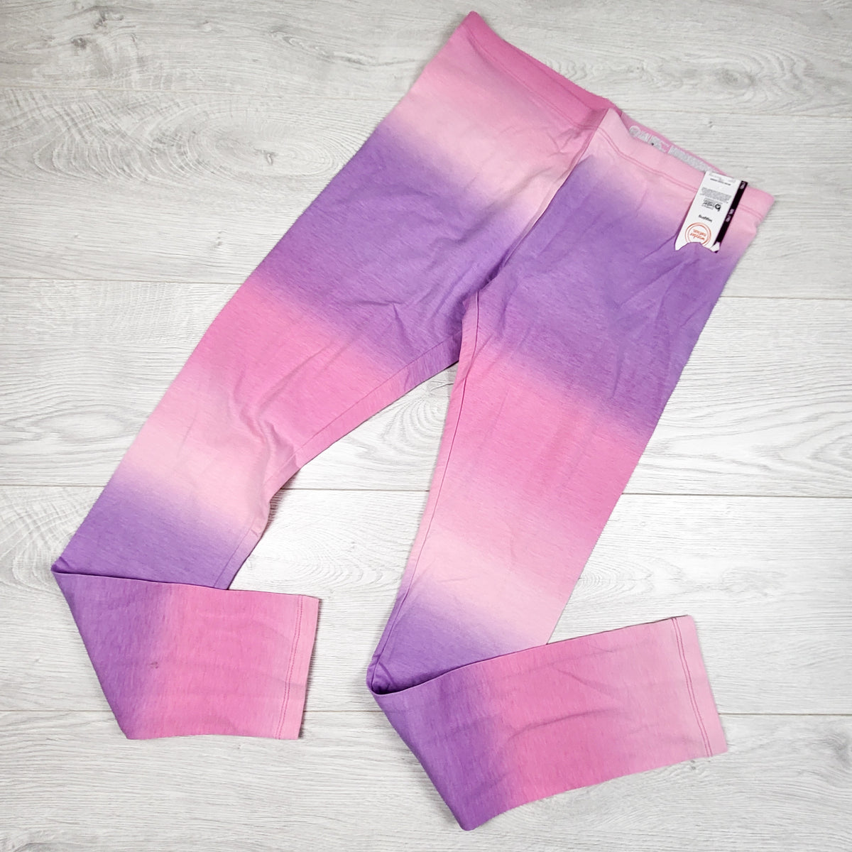 NEW - Wonder Nation pink and purple pastel leggings - Size XXL (18)