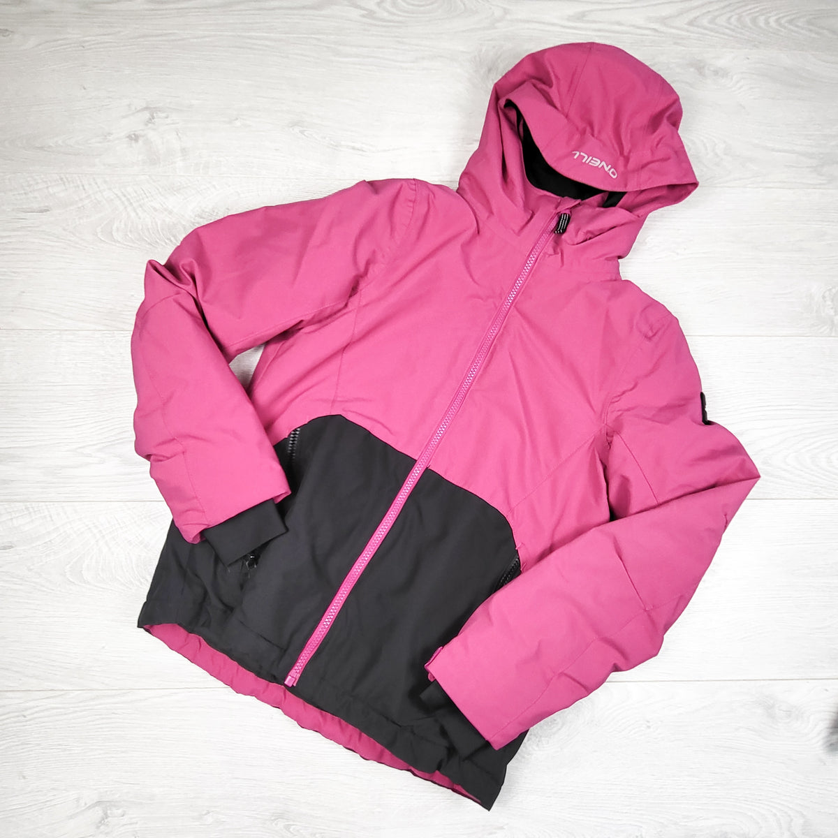 O'Neill Pink and Black  "Adelite" Insulated Ski & Snowboard Jacket  - Size 10
