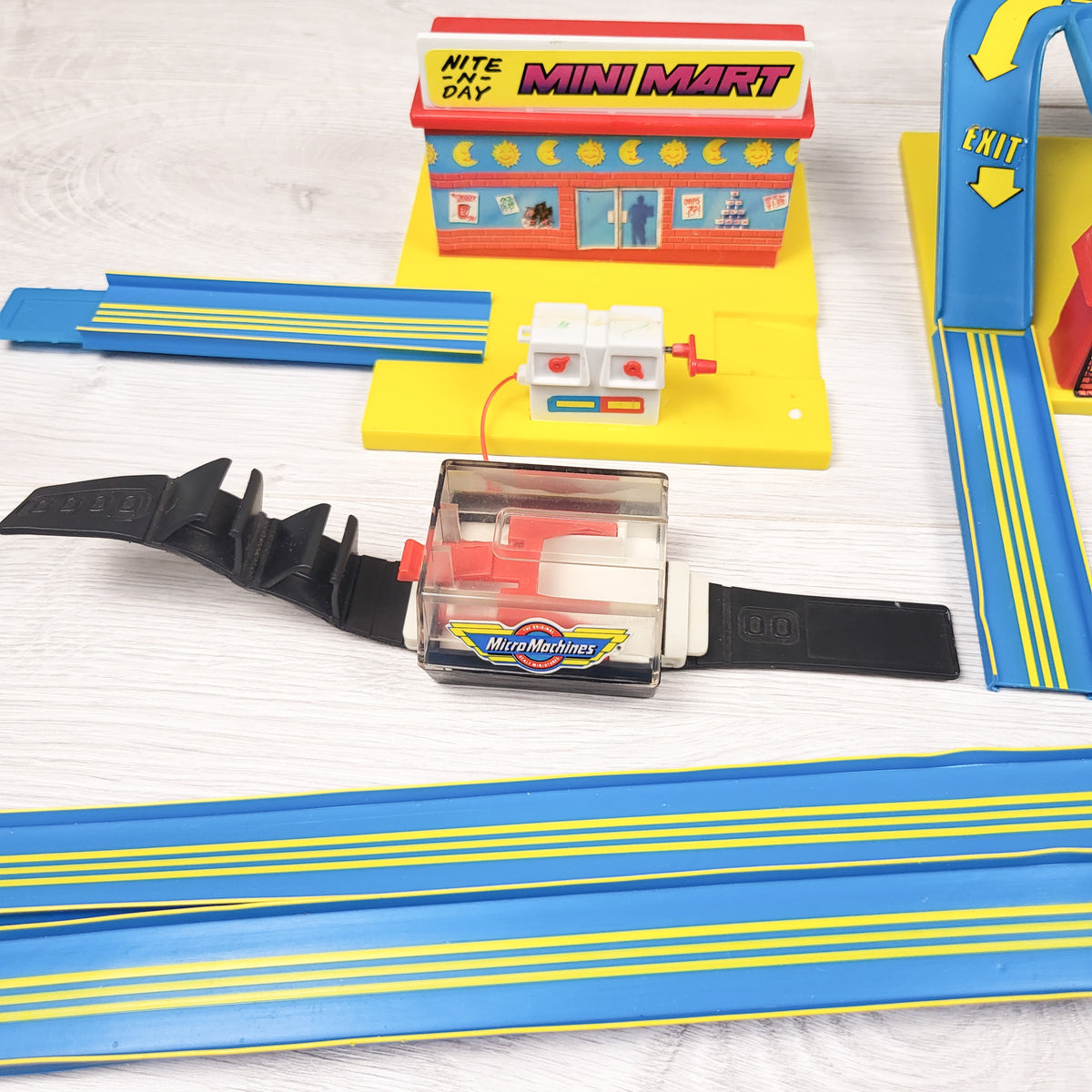 Vintage Micro Machines Playset, Track, and Vehicle Bundle