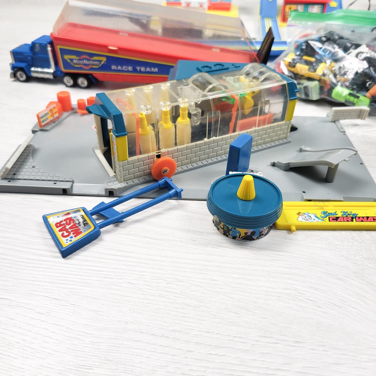 Vintage Micro Machines Playset, Track, and Vehicle Bundle