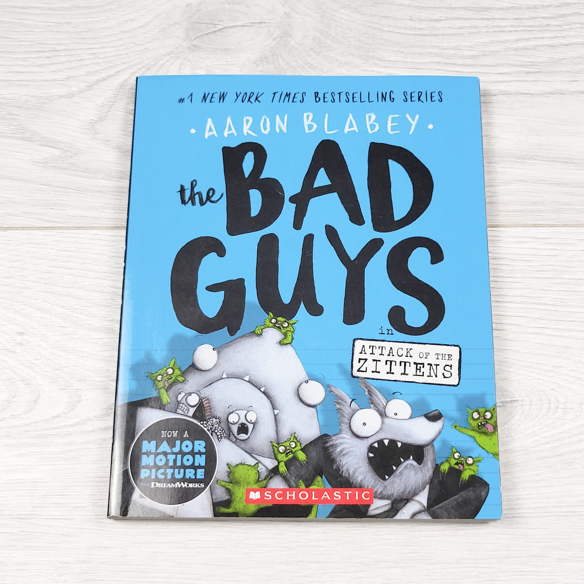 The Bad Guys in the Attack of the Zittens. Soft cover book