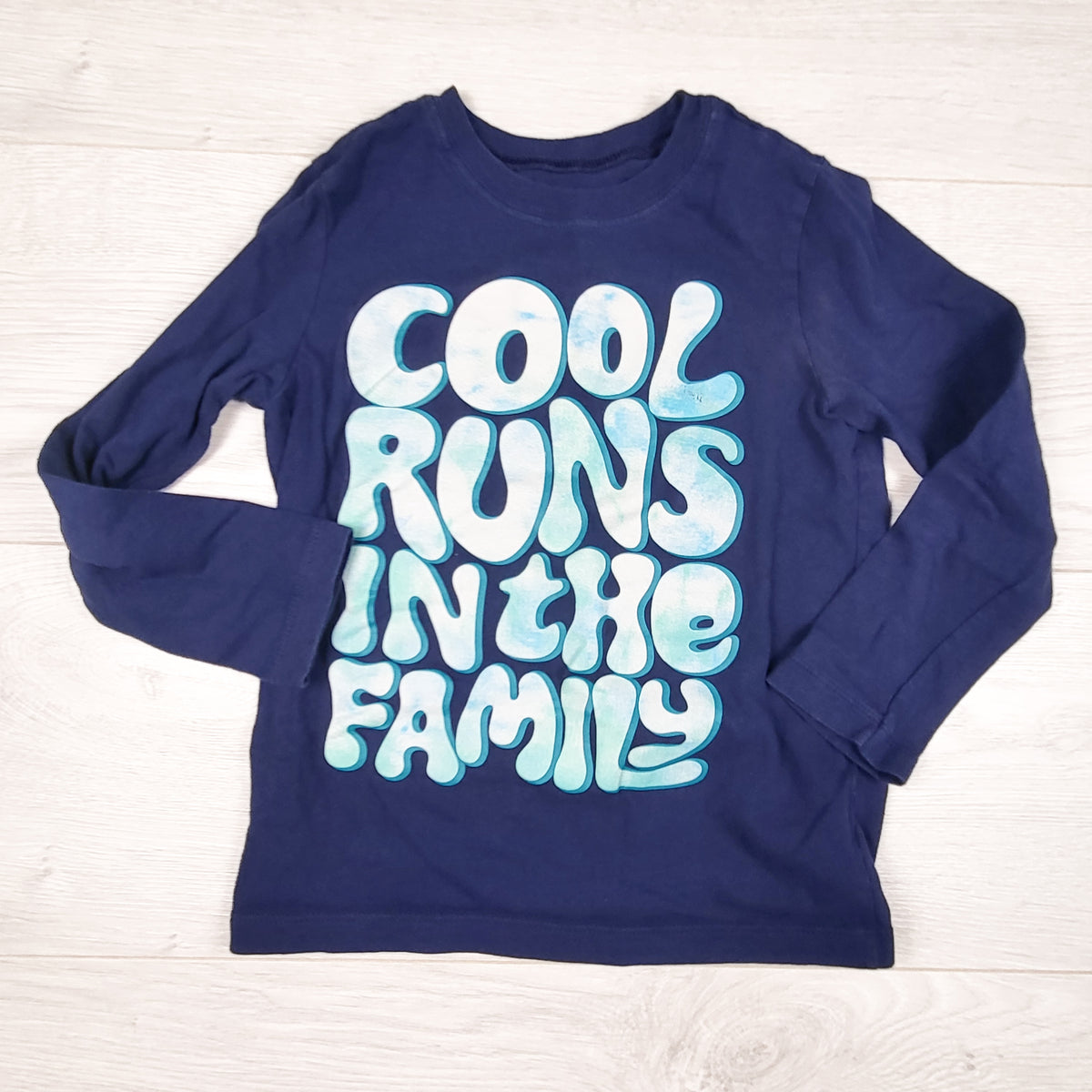 Carters navy "Cool Runs in the Family" long sleeve top - Size 4T