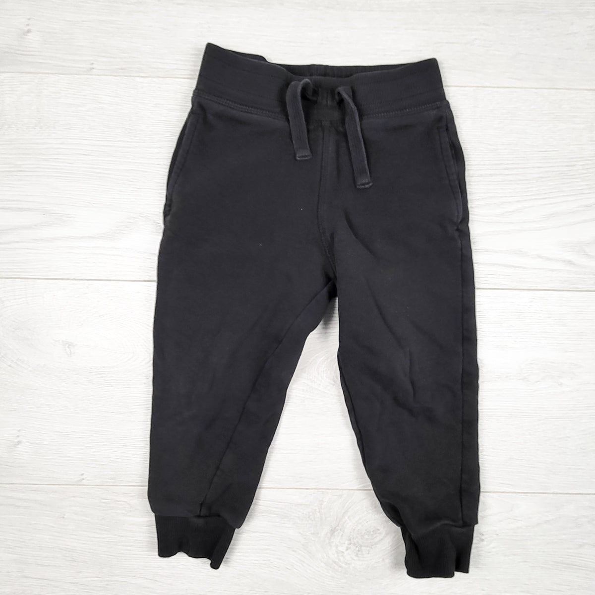 Sears black terry joggers - Size 3T