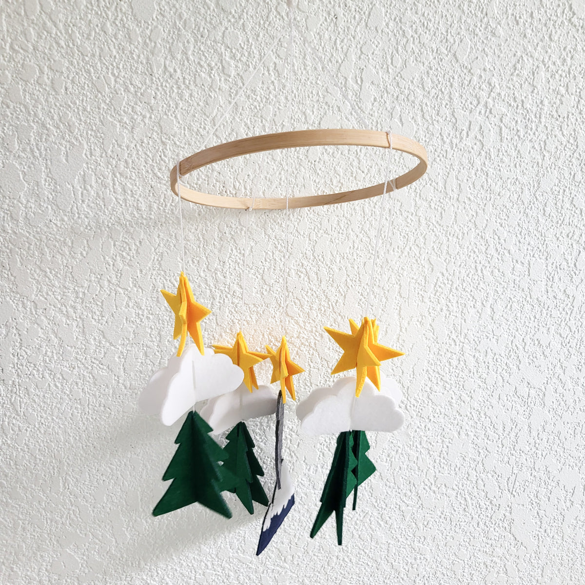 Sorrel + Fern "Starry Woodland Night" Baby Crib Mobile