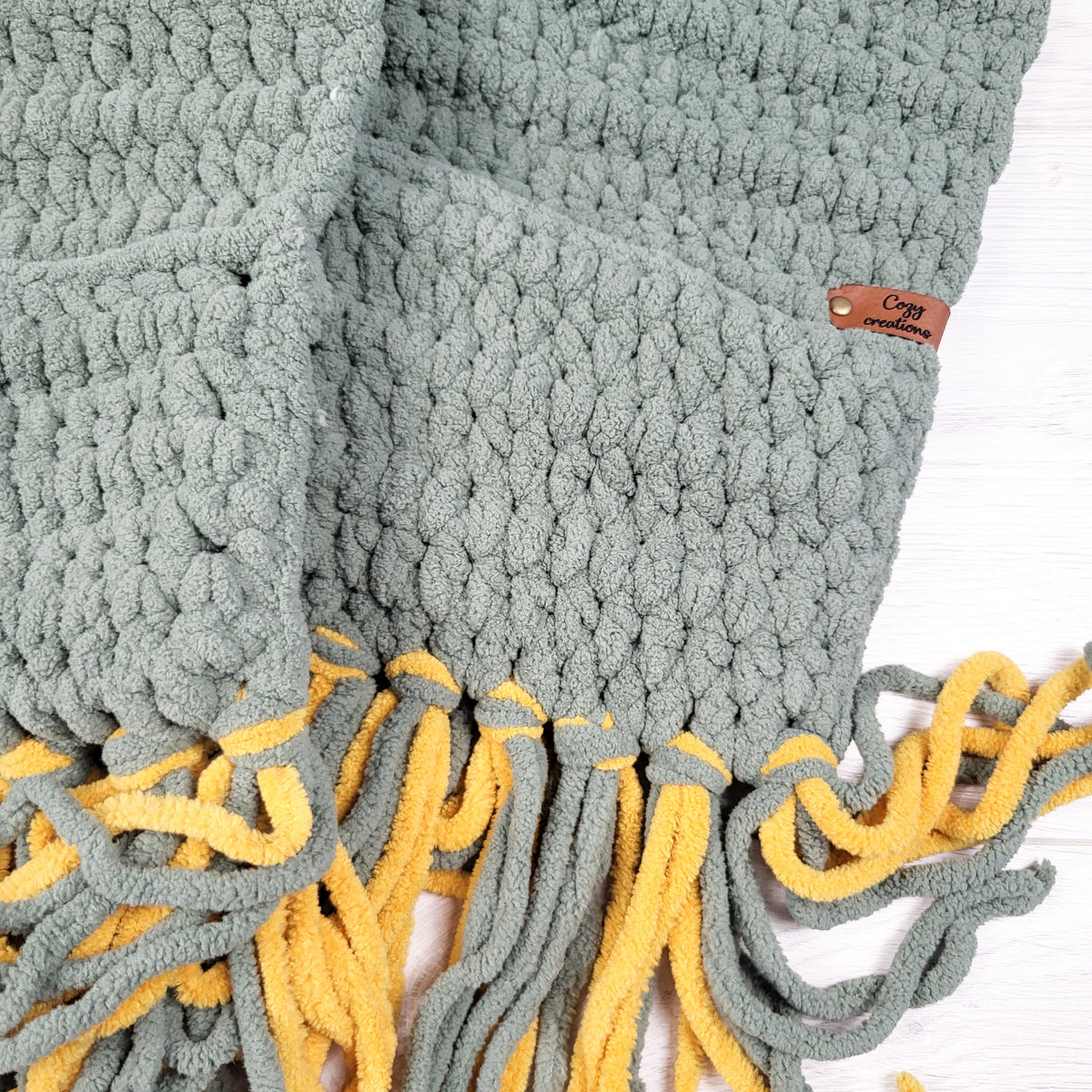 Ky's Cozy Creations handmade 3D Dinosaur Scarf Hat