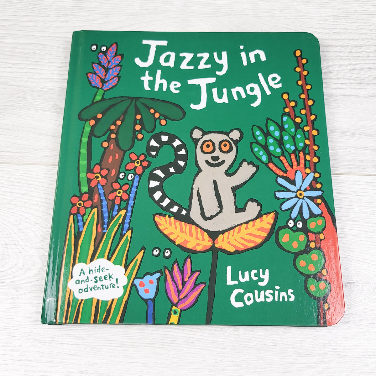 Jazzy in the Jungle - Hardcover book with foldout pages
