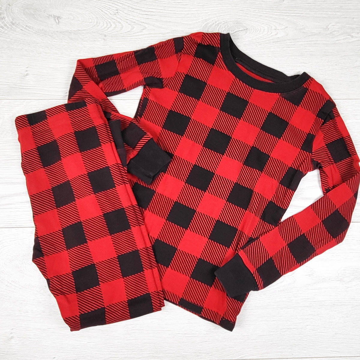 Carters red buffalo plaid 2pc PJs - Size 6