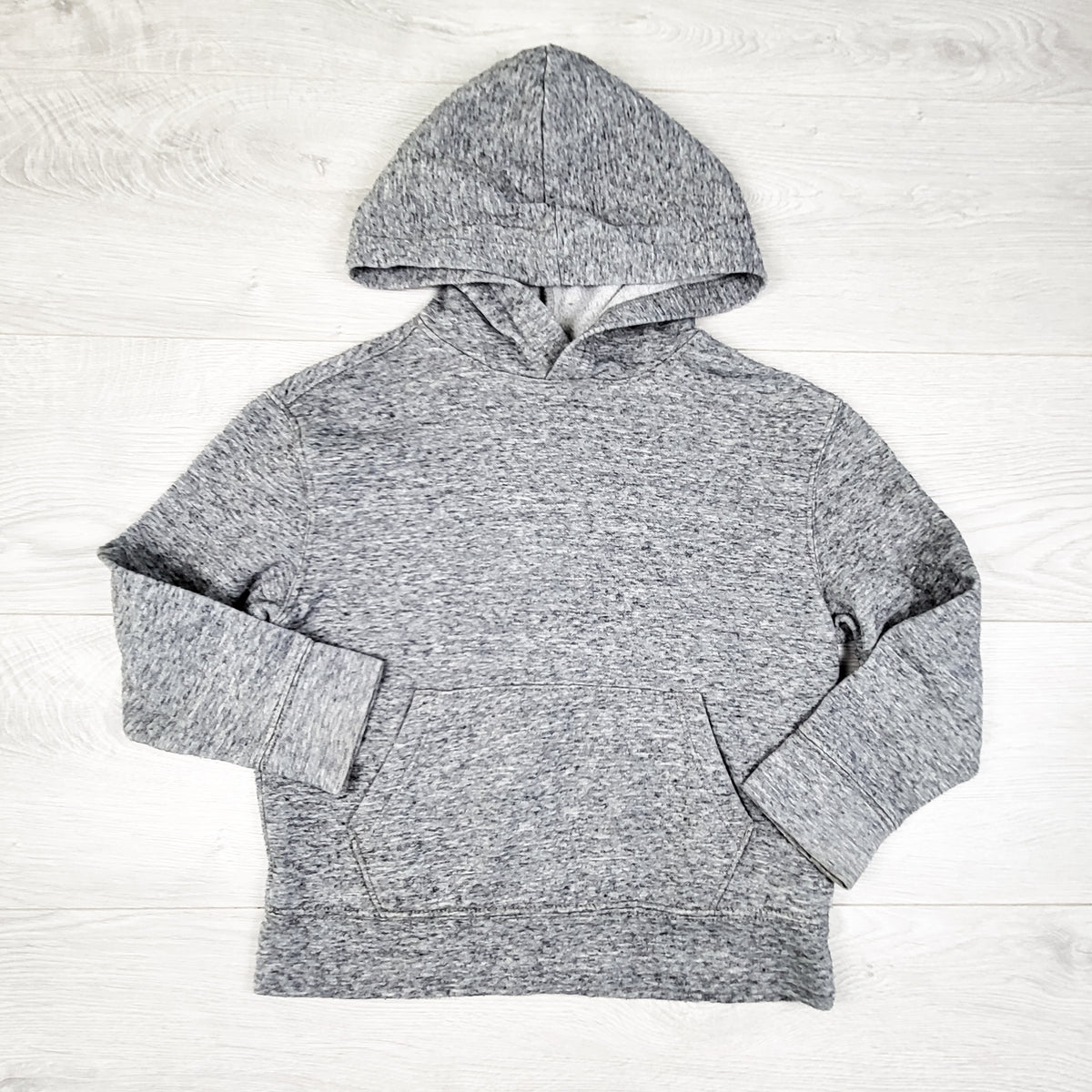 Old Navy heathered grey pullover hoodie - Size 6/7