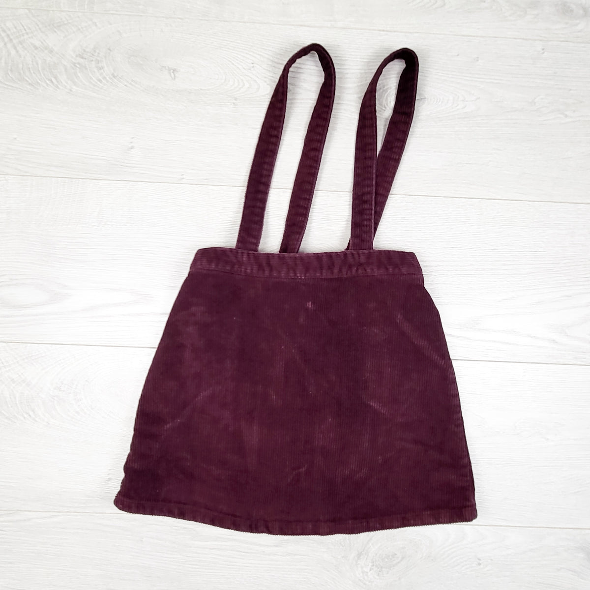 Joe Fresh purple plum corduroy suspender skirt - Size 5T