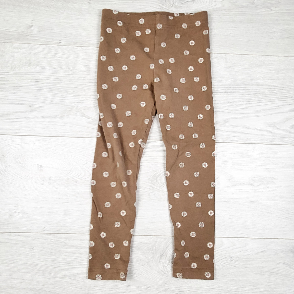 Carters tan floral print leggings - Size 5T