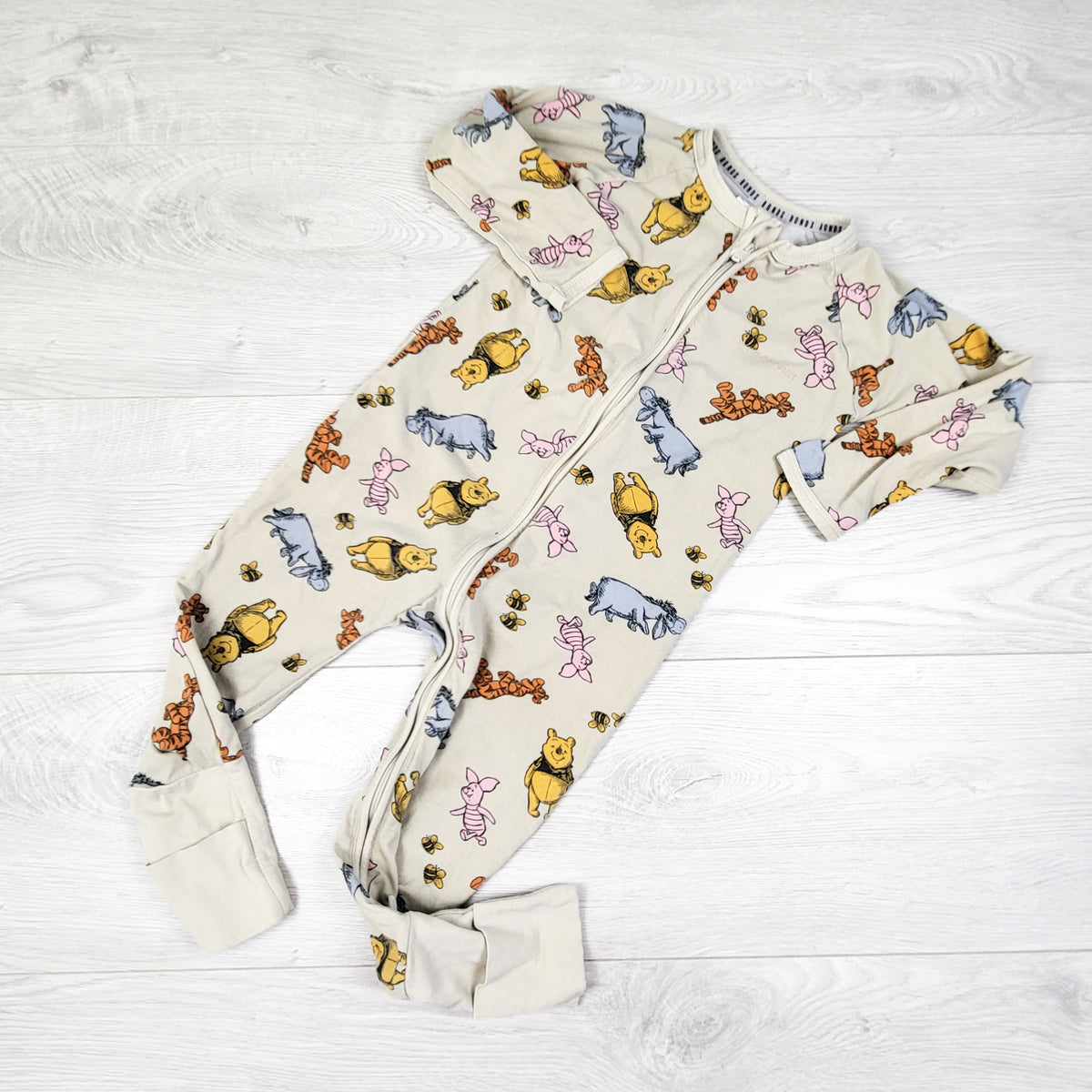 Bonds x Disney beige Winnie the Pooh wondersuit sleeper - Size 18 to 24 months - AS IS