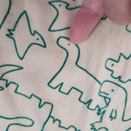 Old Navy beige 2pc PJs with dinosaurs - Size 4T - AS IS
