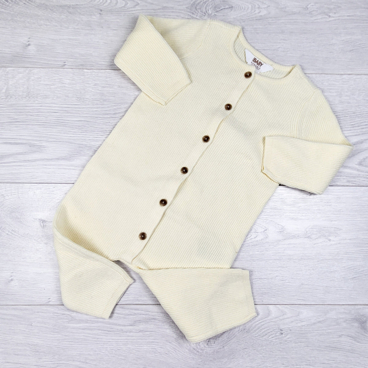 Cotton on Baby pale yellow sweater romper - Size 6 to 9 months