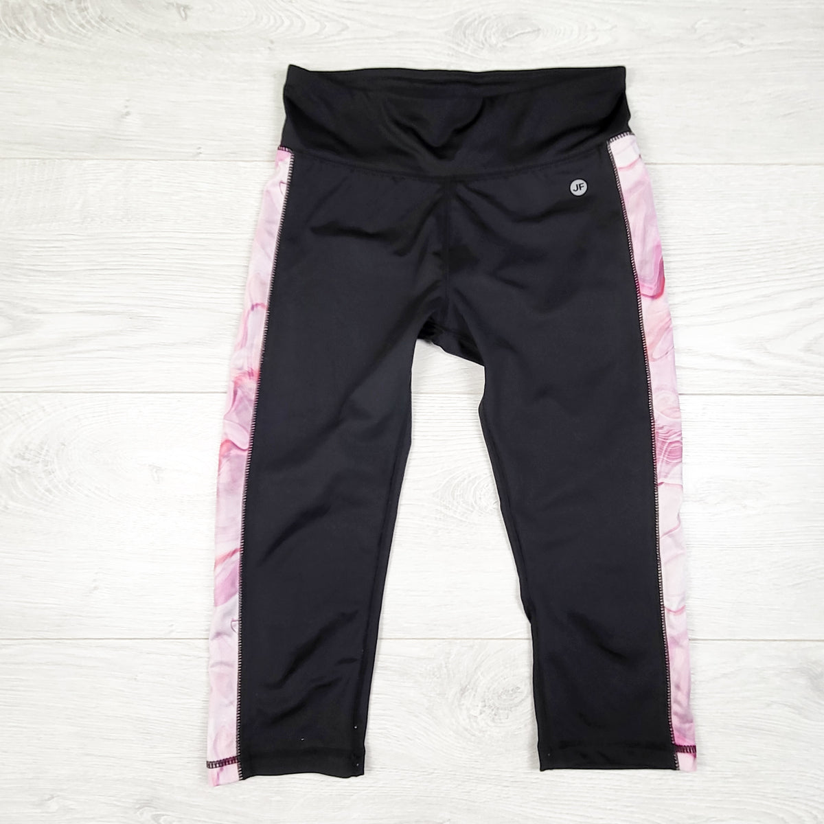 Joe black and pink cropped active leggings - Size 7/8