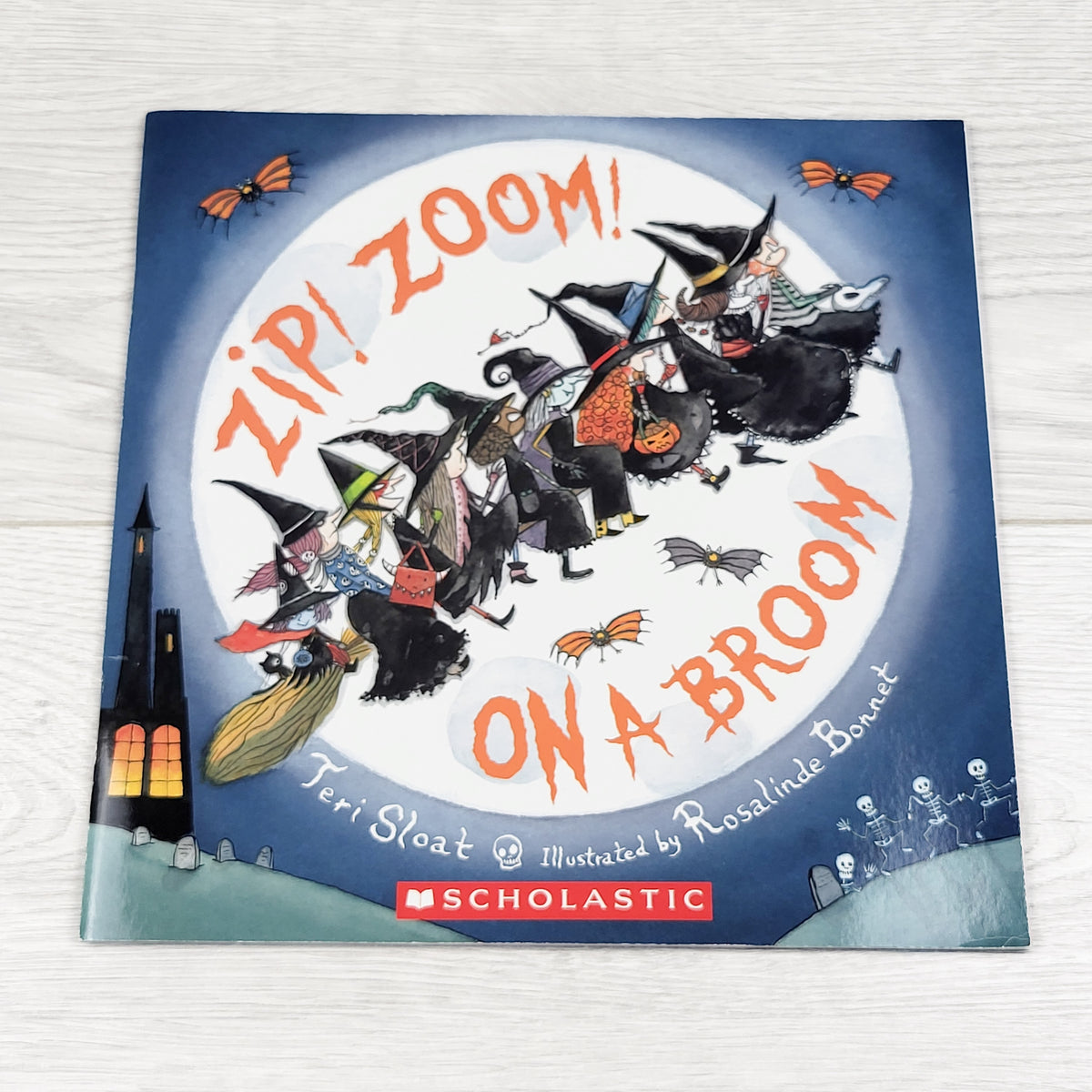 Zip! Zoom! On a Broom - soft cover book