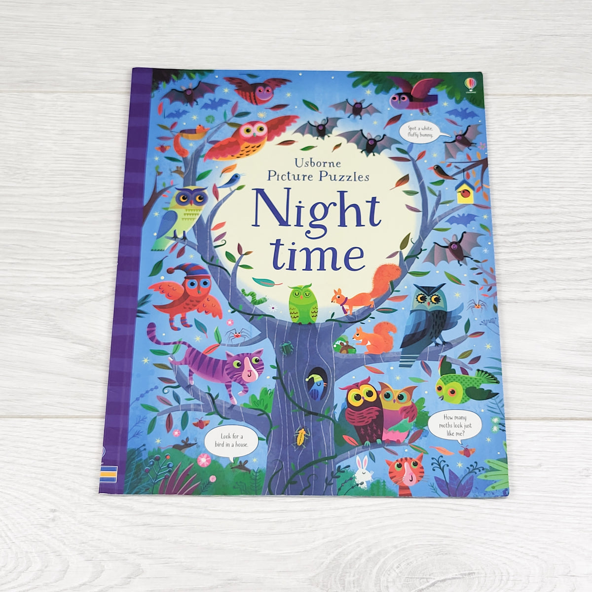 Usborne Picture Puzzle: Night Time - soft cover look and find book