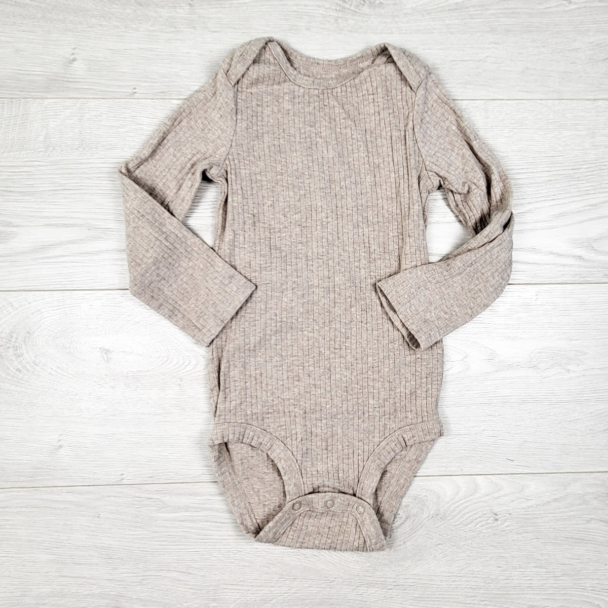 Simple Joys beige ribbed bodysuit - Size 24 months
