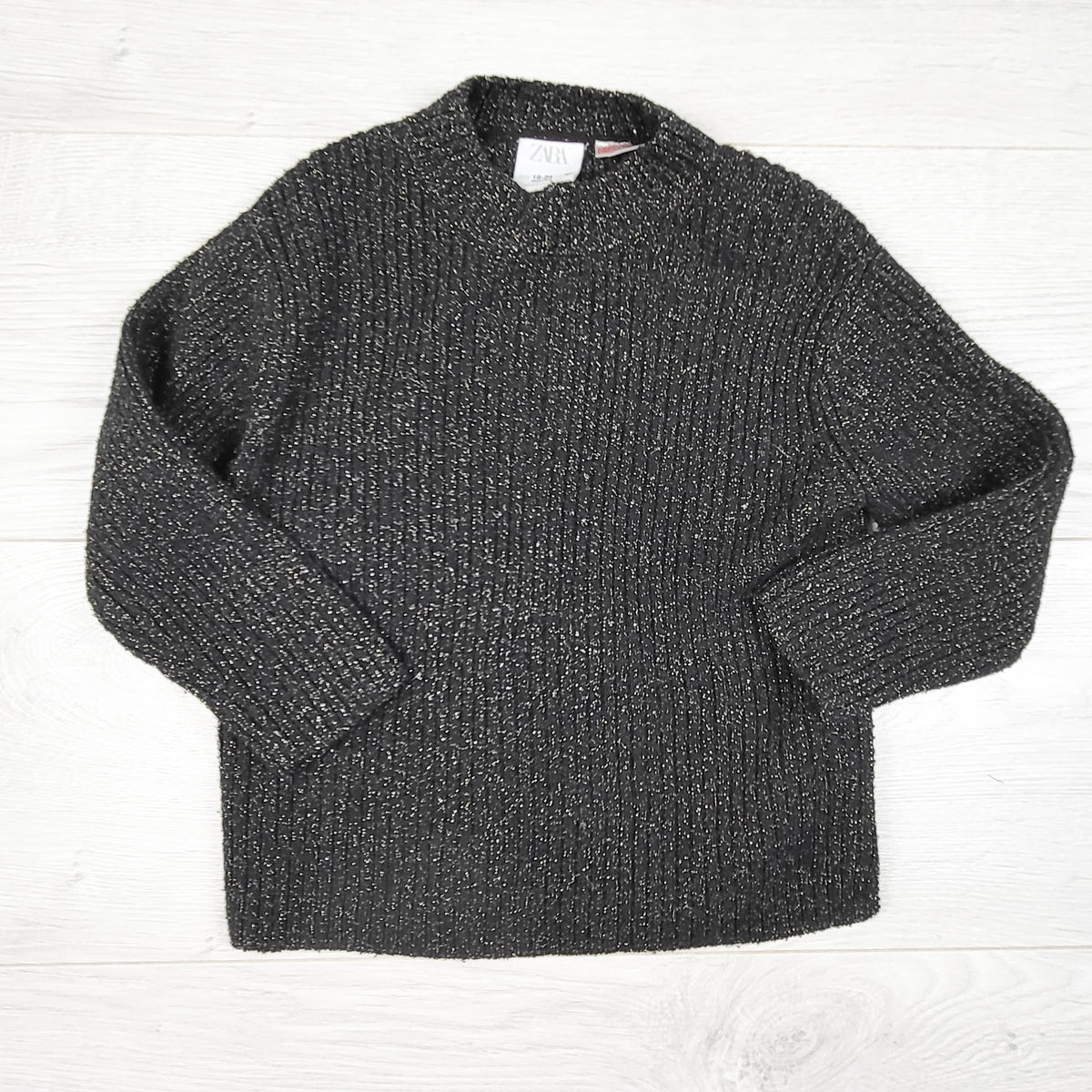 Zara black and gold sparkle sweater - Size 18 to 24 months