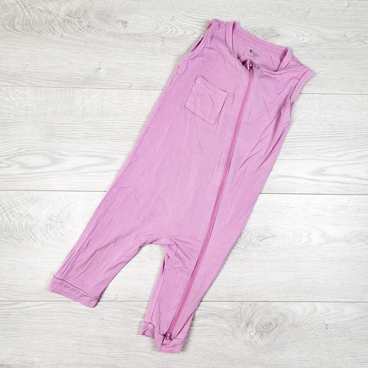 Kyte pink zippered bamboo sleeveless romper - Size 2T