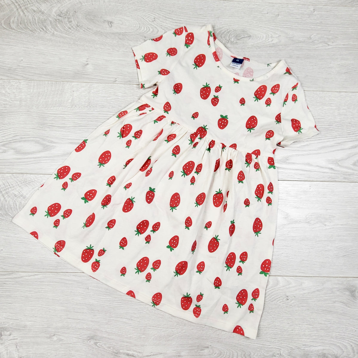 Old Navy strawberry print dress - Size 4T