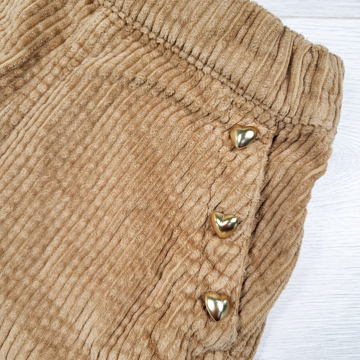 Old Navy wide leg corduroy pants with heart embellisment - Size 2T