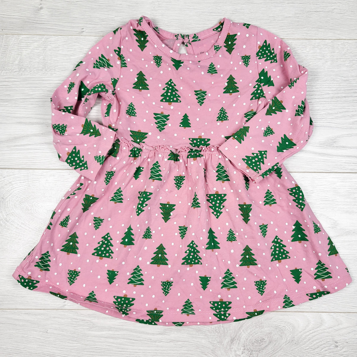 George pink dress with trees - Size 12 to 18 months