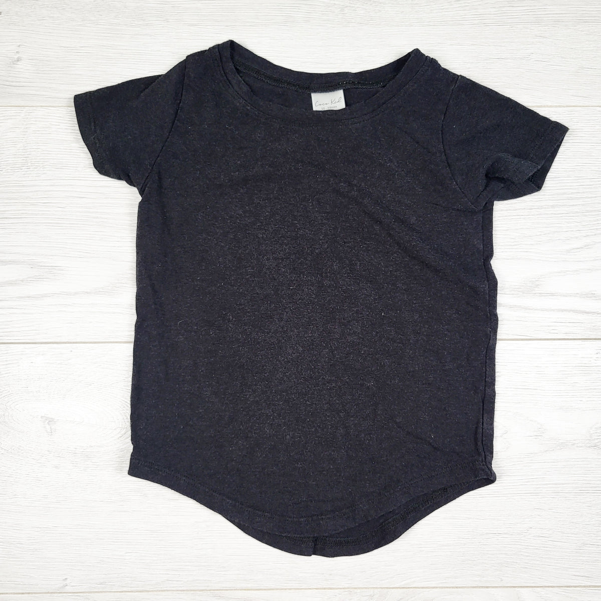 Coco Kid black bamboo blend tunic t-shirt - Size 18 to 24 months
