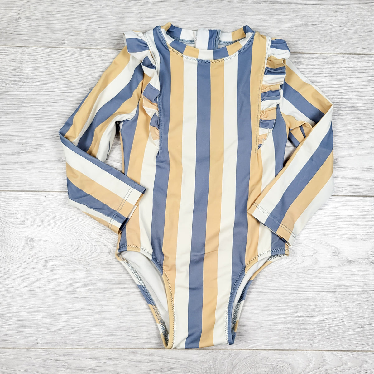 Miles the Label striped one piece swimsuit - Size 12 to 18 months