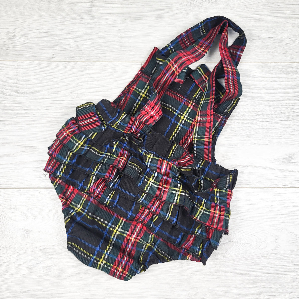 Harajuku Mini Plaid Ruffle Romper - Size 18 months