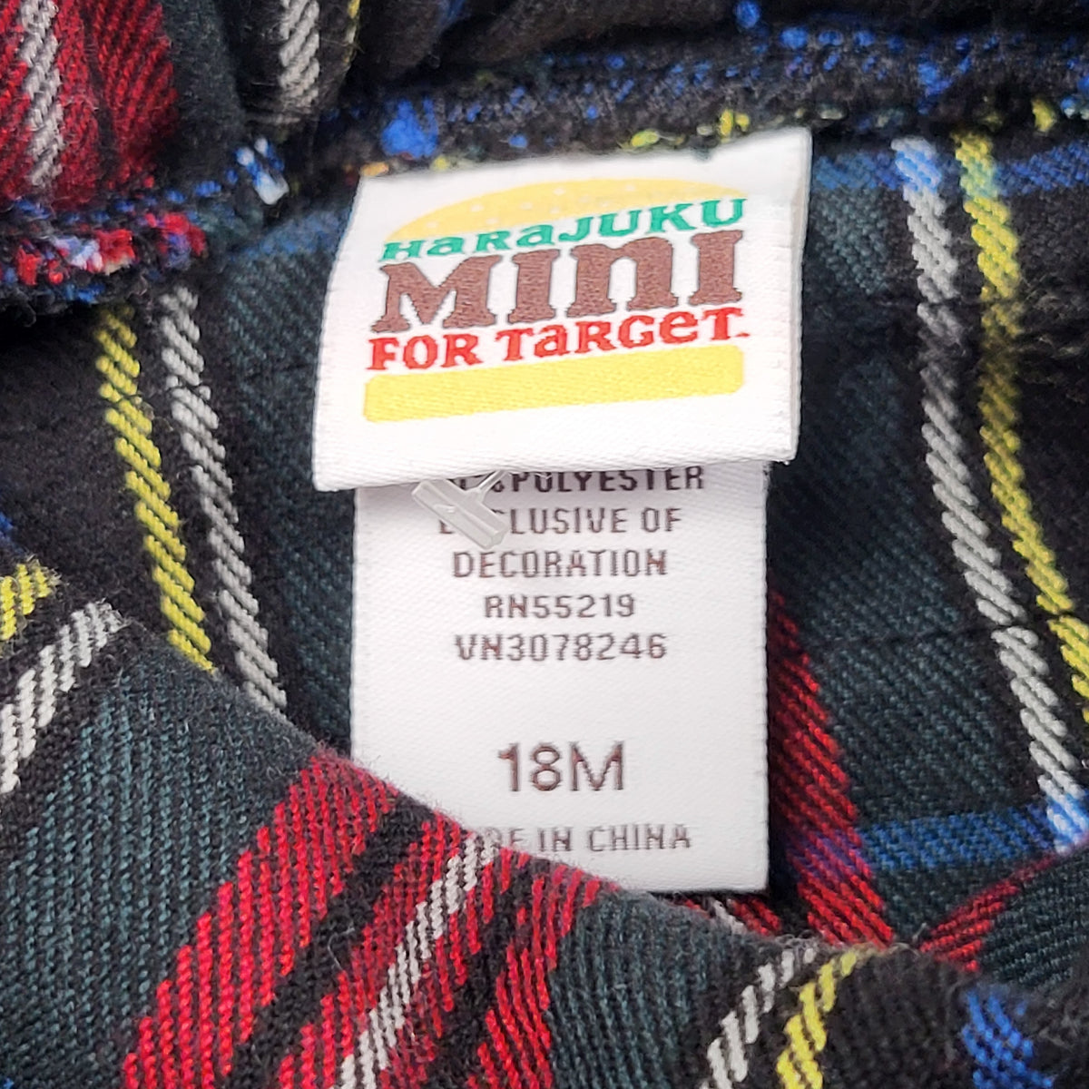 Harajuku Mini Plaid Ruffle Romper - Size 18 months