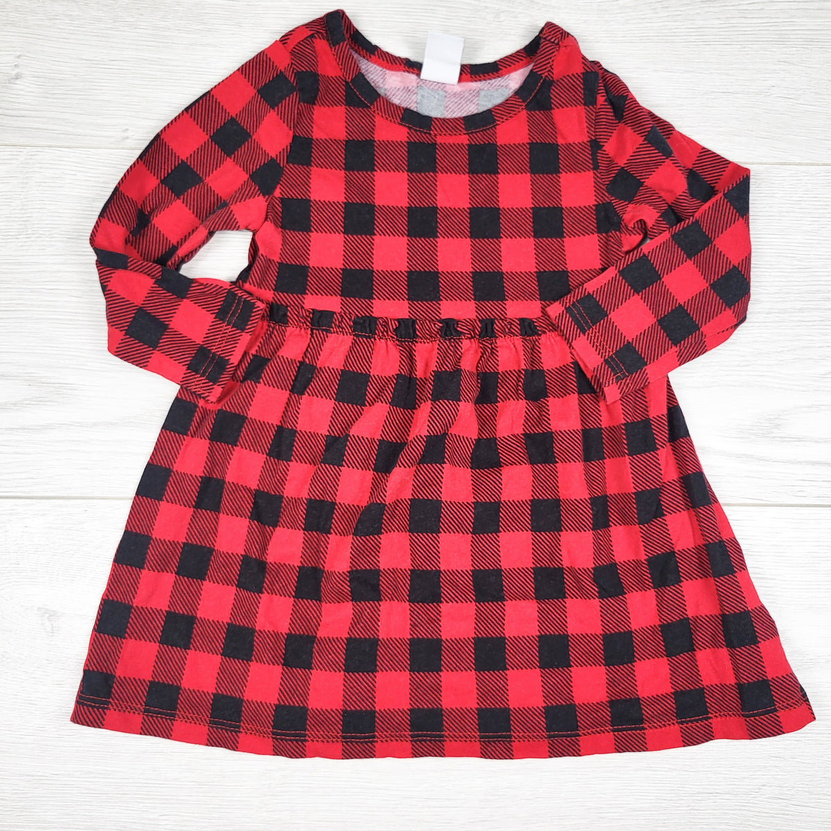 Old Navy red buffalo plaid dress - Size 6 to 12 months