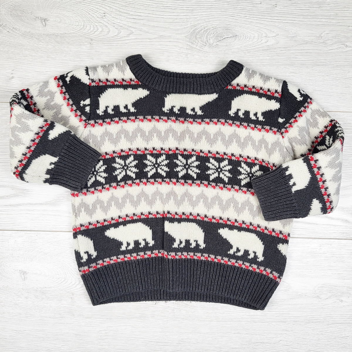 Hatley polar bear Fair Isle style sweater - Size 2T