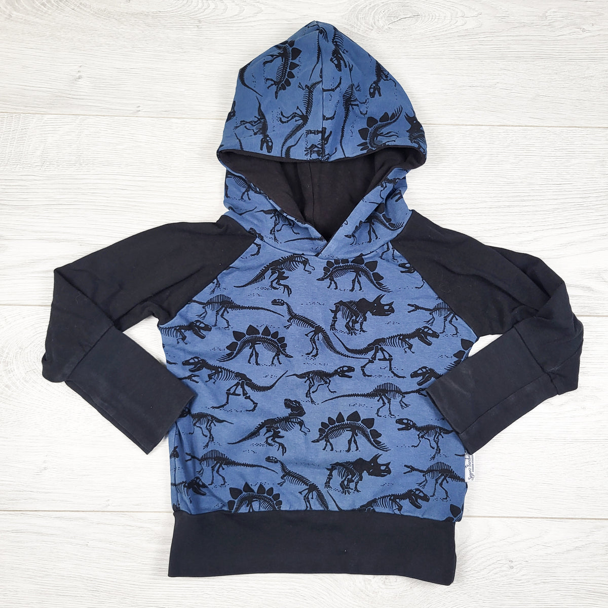 Sugar Sandwich Design Studio handmade pullover dinosaur shirt - Size 1 to 3T
