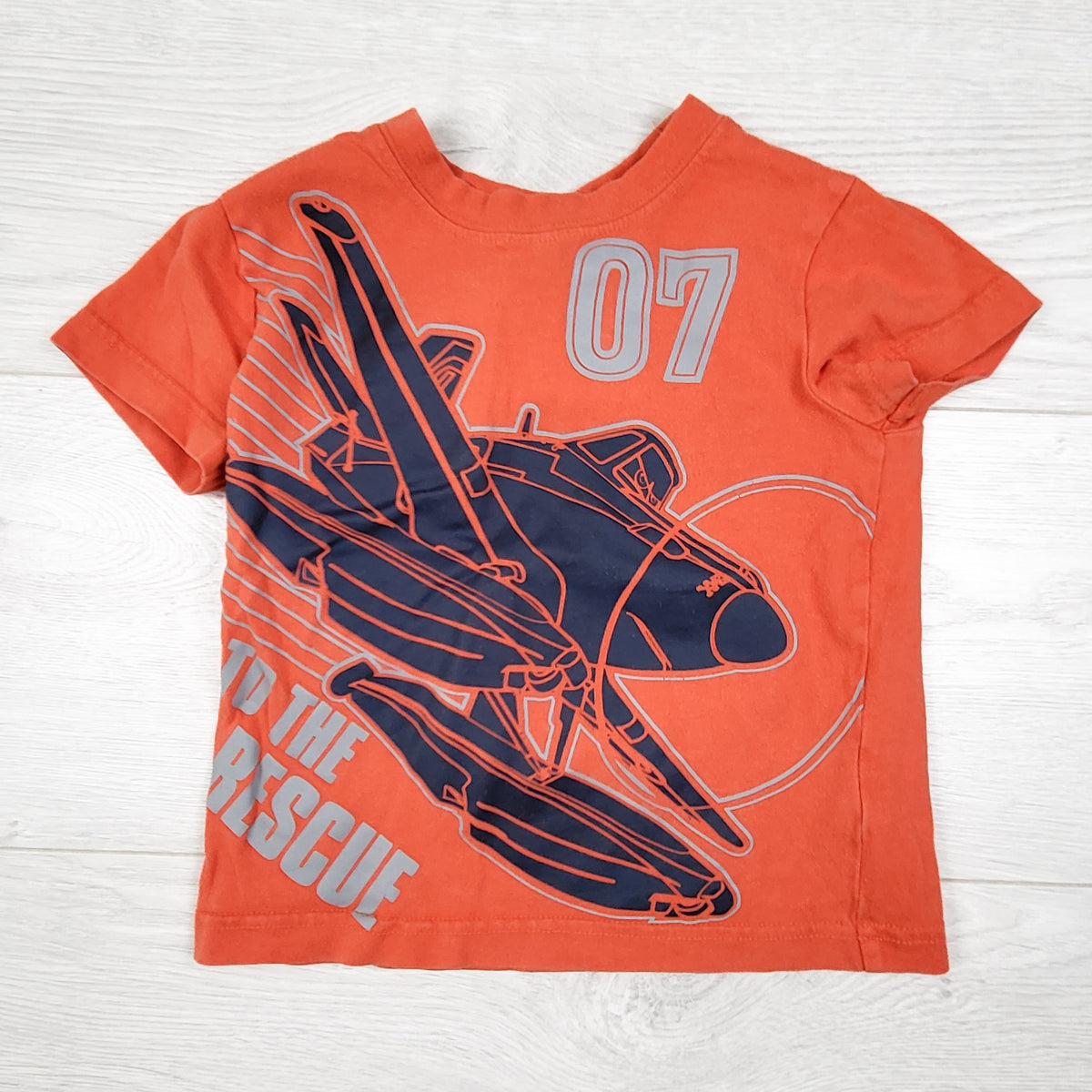 Disney Planes orange "To the Rescue" t-shirt - Size 2T