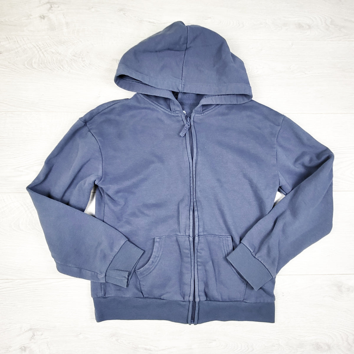 George blue fleecy lined zip up hoodie - Size 14/16