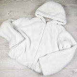 Ardene Faux-Fur Zip-Up Hooded Jacket - ADULT size XS/Small - AS IS