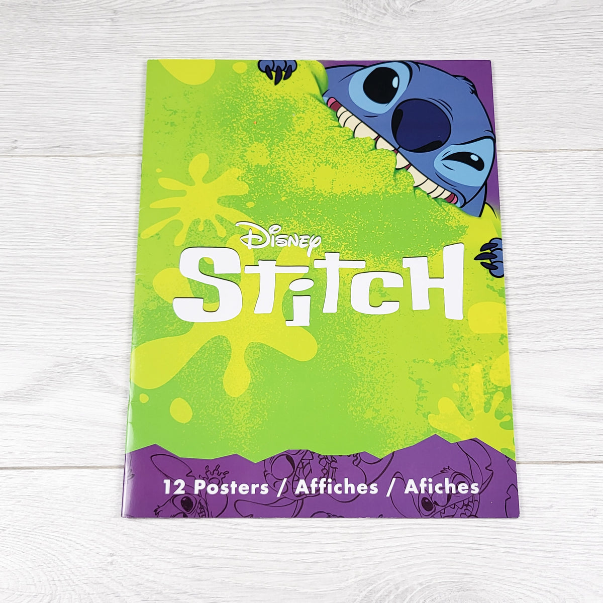 NEW - Disney Stitch 12pc wall poster book