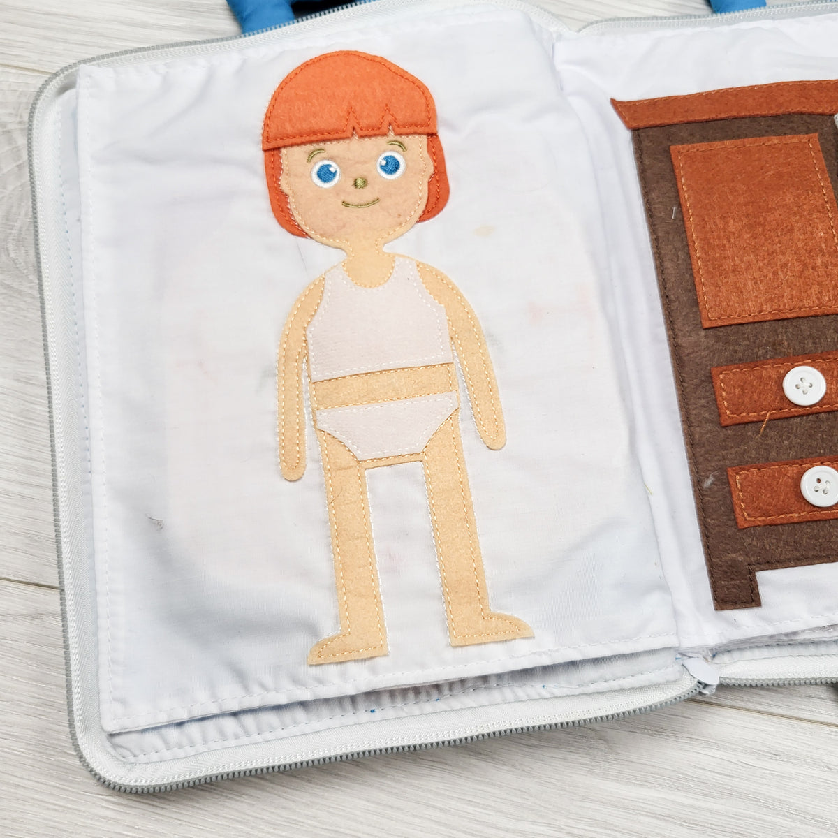 Curious Columbus "My Big Day" Fabric Activity Quiet Book - AS IS
