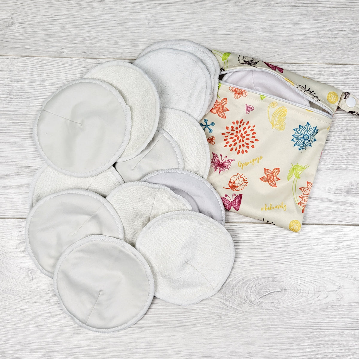 Kindred Bravely Washable Organic Bamboo Reusable Nursing Pads